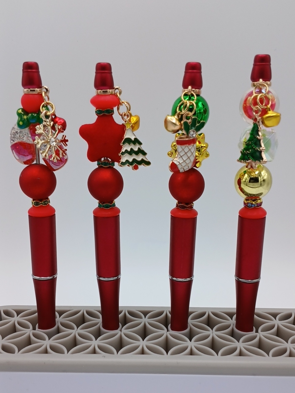 Festive Christmas Charm Pen Set